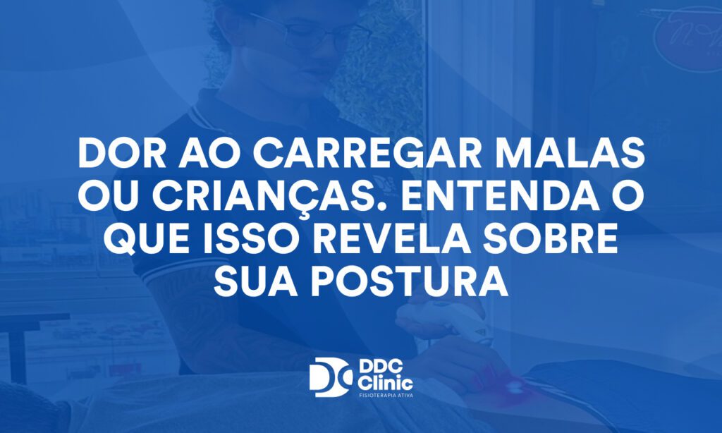 Dor ao carregar malas ou crianças. Entenda o que isso revela sobre sua postura