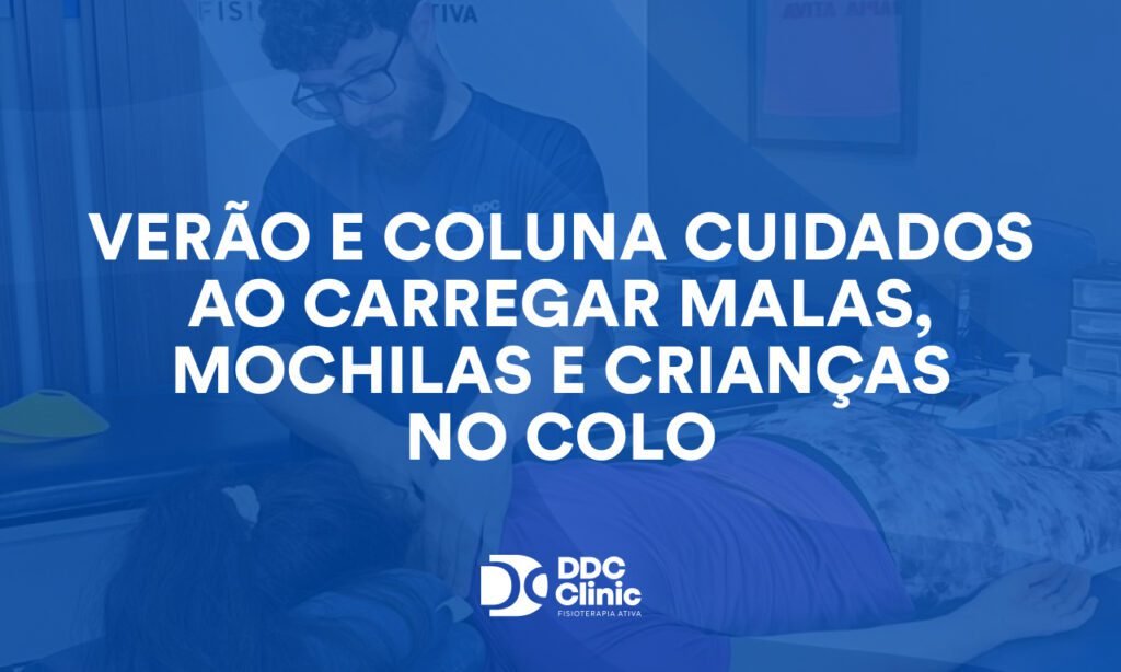 Verão e coluna: cuidados ao carregar malas, mochilas e crianças no colo