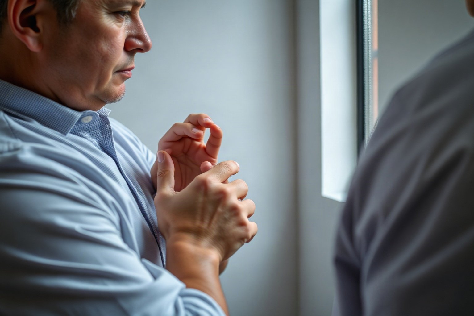 Palpação clínica para identificação de pontos gatilho (trigger points) durante avaliação para agulhamento a seco dry