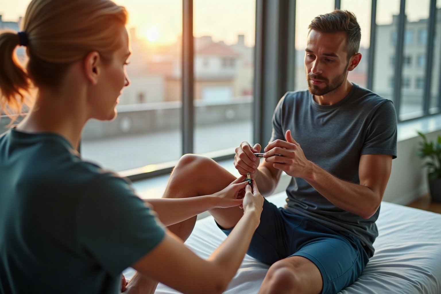 Recuperação lesão esportiva em contexto real de trabalho